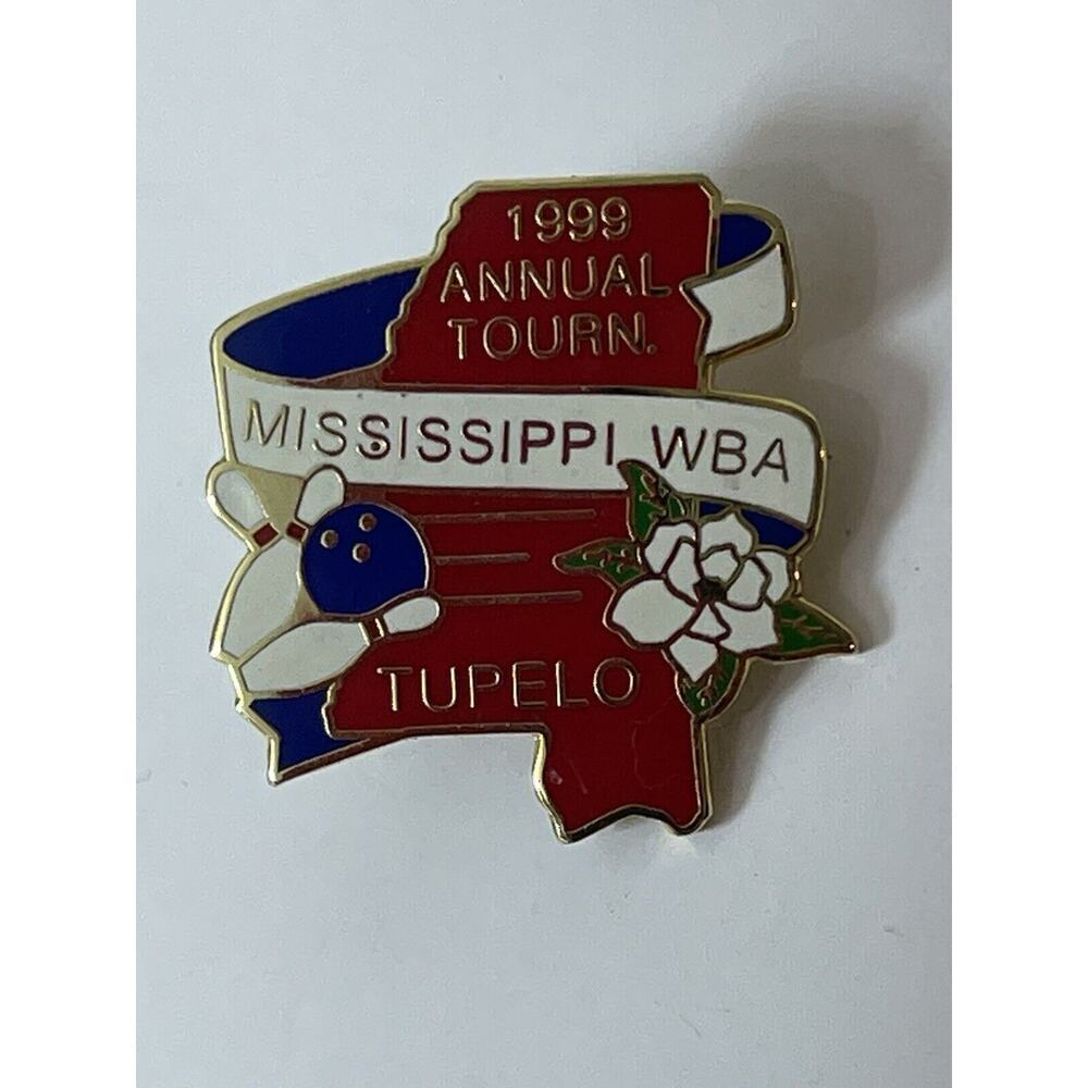 Mississippi WBA 1999 Tupelo Annual Tourn. Lapel Pin Womens Bowling Association‎